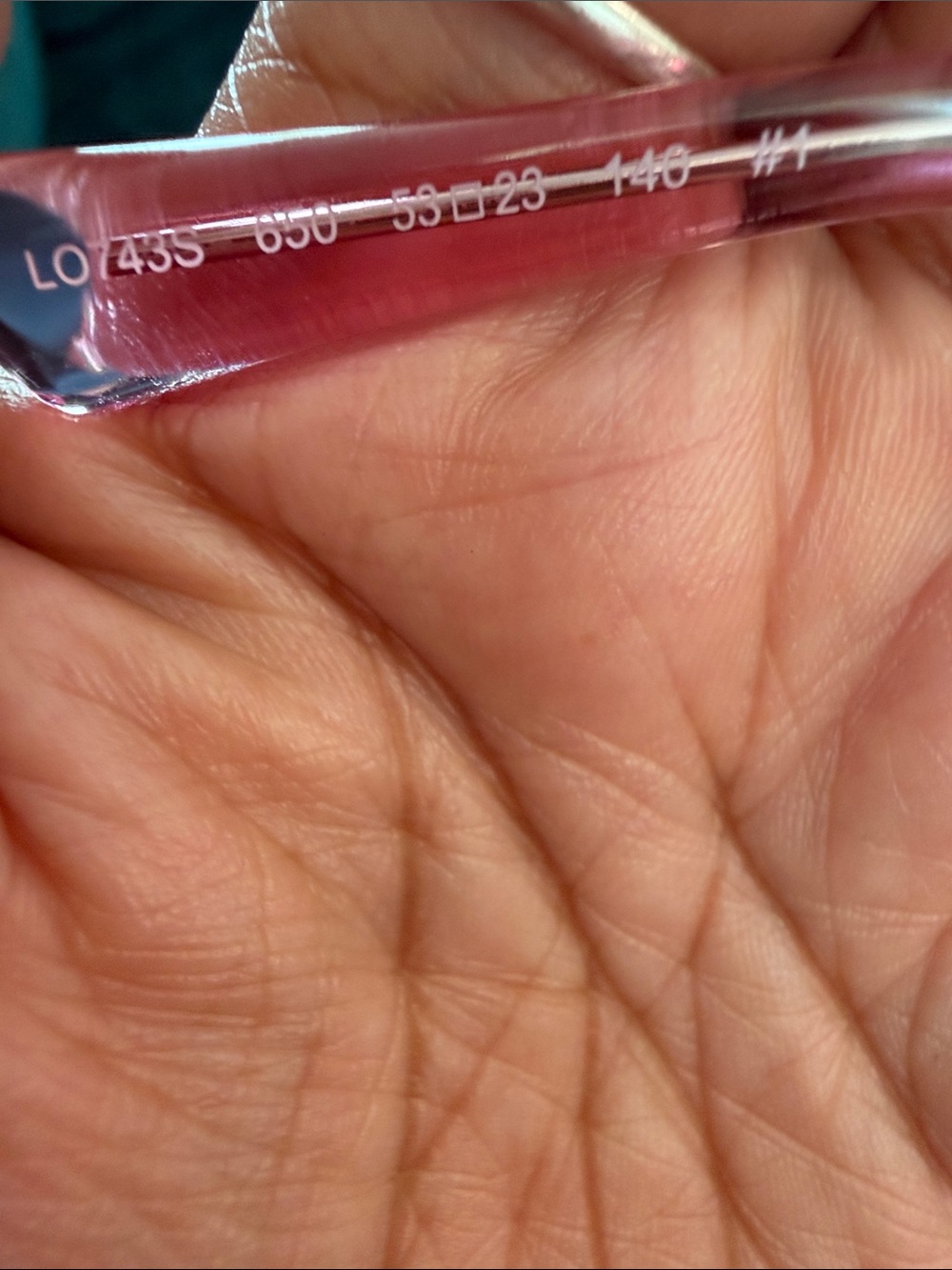 Longchamp Pink Transparent Square-frame Women's Sunglasses like new - Picture 6 of 6